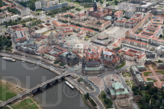 Luftbild Innenstadt Luftaufnahme historische Altstadt Dresden 126A9749